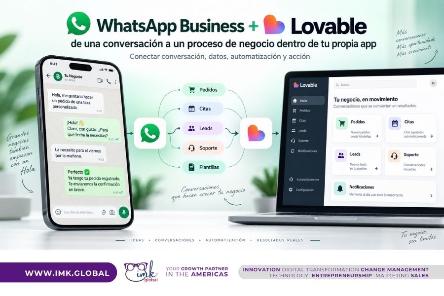 WhatsApp Business + Lovable: de una conversación a un proceso de negocio dentro de tu propia app